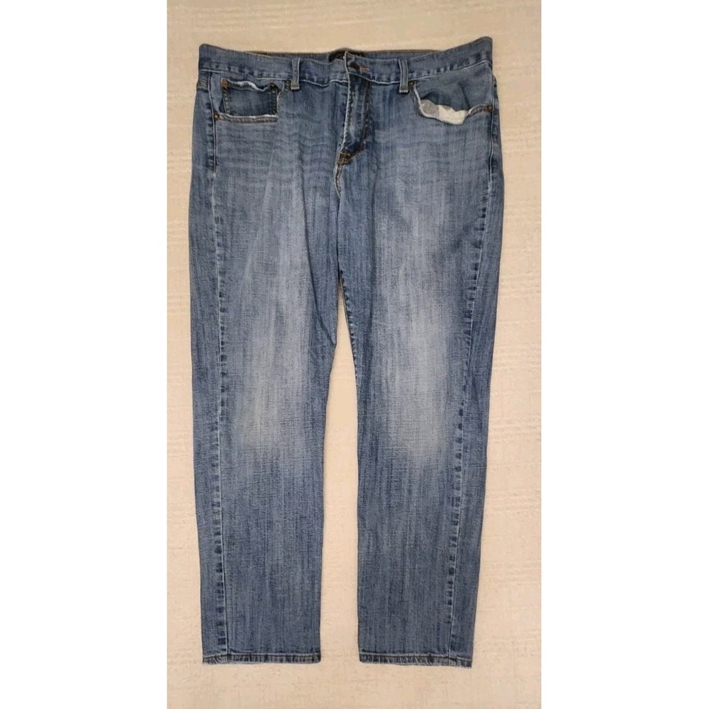 Lucky Brand Jeans Mens 38x32 Blue Wash‎ 221 Original Straight Stretch Denim